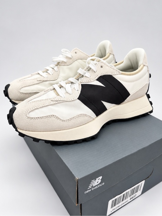 New Balance Shoes - New Balance 327 Women's Sneakers Size 7.5 Sea Salt White Black NWT